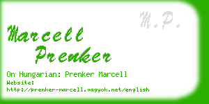 marcell prenker business card